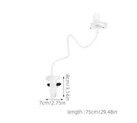 PAMINGONO 2 Soportes Flexibles para Teléfono Móvil Clip para Escritorio y Cama, Soporte Giratorio, Aleación de Aluminio y PP, Color, Pack 2 Piezas, Uso Manos Libres en Oficina y Hogar