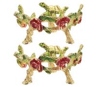 PAMINGONO 2 Soportes Metálicos para Globos de Cristal con Base Redonda Verde Claro Exhibidor Resistente para Esferas Decorativas Soporte de Metal Galvanizado para Decoración de Interior y