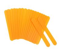 PAMINGONO 20 piezas Palitos Depresores de Lengua de Plástico Naranja para Pediatría Mango Ergonómico Cómodo Multifuncional para Examen Oral y Entrenamiento Bucal