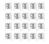 PAMINGONO 20 Tapones para Barras de Cortinas de Ventana Acero Inoxidable Sellador de Extremos Resistentes al Desgaste Prácticos Decorativos para Cortinas de Baño y Hogar