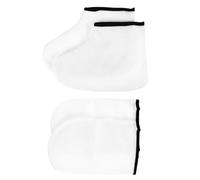 PAMINGONO 2pares Mascarilla Exfoliante Para Pies Guantes Hidratantes y Protectores Para Spa De Pies Para Cuidado De Manos y De Guantes y Botas De Parafina Aislamiento