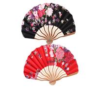 PAMINGONO 2piezas Abanicos Plegables De Estilo Japonés Creativos y Delicados Únicos Pequeño Obsequio Para Mujer Decorativo De Adorno