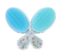 PAMINGONO 2piezas Cepillo Desenredante Infantil Portátil Cepillo De Viaje Para Niñas Antitirones y Suave Para Cabello Rizado De Diseño De Cartoon Para Uso Casa y Viajes