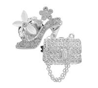 PAMINGONO 2piezas Clips De Ventilación Para Coche Brillantes Accesorios De Difusor De Perfume Para Automóvil Decoración Elegante De Diseño De Tacón y Corazón Compatible Varios Modelos