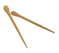 PAMINGONO 2piezas Horquillas Pelo Madera Natural De Sándalo Diseño Clásico Accesorio Chino Para Mujer y Niña Uso Cotidiano