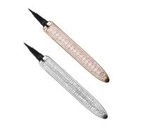 PAMINGONO 2piezas Lápiz De Ojos Autoadhesivo Brillo Diamante Delineador De Maquillaje Para Ojos Accesorios De Belleza