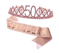 PAMINGONO 2piezas Sash y De Cumpleaños Cinturón De Etiqueta Para Fiesta Decoración De Años Para Celebraciones y Fotografía