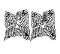 PAMINGONO 2piezas Scrunchies De Tela Lazo De Cuadros Para Mujeres y Accesorios De Cabello Elásticos Chic y Para o