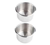 PAMINGONO 2piezas Soporte para Vasos De Acero Inoxidable De Portavasos para RV Yates y Vehículos Comerciales Instalación Rápida y Diseño Práctico