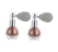 PAMINGONO 2piezas Spray De Purpurina Para Iluminadores De Maquillaje y Cabello y Seguro Para Eventos y Unidades