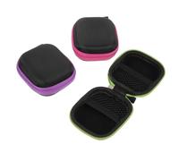 PAMINGONO 3 Bolsas de Tela Oxford para Guardar Frascos de Aceites Esenciales con Rodillo, Bolsa de Almacenamiento Portátil para Viaje, 3 Unidades