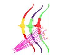 PAMINGONO 3 Juegos de Tiro de Juguete Ventosa Set de Flechas de Simulación Portátil y Seguro Color Aleatorio Adecuado para Juegos al Aire Libre y Actividades