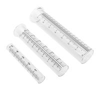 PAMINGONO 3 Piezas Medidor de Agua Lluvia Tubo de Vidrio Graduado Resistente para Exteriores Pluviómetro Profesional Duradero y Fácil de Leer para Jardín y Agricultura