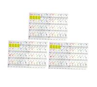PAMINGONO 3 piezas Pegatinas de Teclas de Piano PVC Impermeables y Resistentes al Sudor para Principiantes Adhesivos Duraderos para Teclado Musical