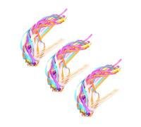 PAMINGONO 30 Palitos de Hada Serpentinas de Cinta para Fiestas Varitas Decorativas Multicolor Campanas 30 Piezas para Decoración de Bodas y Celebraciones Festivas Color Color Aleatorio