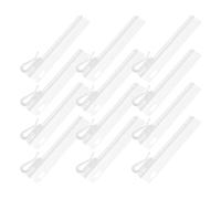 PAMINGONO 35 Ganchos para Cortinas Plisadas Ajustables Clips de Plástico Grueso de 75 CM Ganchos de Pasador Trinquete para Ventanas Puertas y Ducha Pack de 35 Unidades