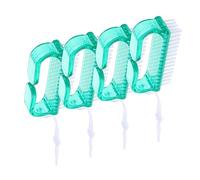 PAMINGONO 4 Cepillos para Limpiar Uñas de Manos Y Pies Cepillos para Fregar Uñas Cerdas Suaves para Limpiar Detalles Color Verde