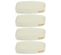 PAMINGONO 4 Piezas de Pesos de Cordón para Persianas Verticales y Enrollables, Manija Cuadrada Abierta de Material Pom, Accesorios para Cortinas de Gasa Suave, Control Fácil y Compatible