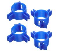 PAMINGONO 4 Piezas Soporte Desmontable para Patas de Mesa Plegables Abrazaderas Plásticas para Tubos de Fijación Estable para Muebles Compatible con Patas Ajustables para RV y Hogar de Azul