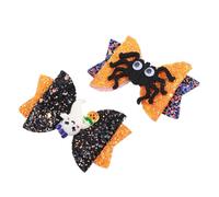PAMINGONO 4 Unids Halloween Halloween Bows Party Dance Pein Barrettes Ghost Kids Tocado