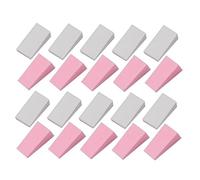 PAMINGONO 48piezas Esponjas De Maquillaje Trapezoidales Para Aplicación De Base y Polvo Puff De Belleza Blanco y Rosa Herramientas Efectivas Para Acabado Suave y Uniforme