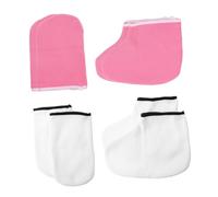 PAMINGONO 4pares Mascarilla Para Manos y Pies Guantes Hidratantes Guantes Protectores Exfoliantes Para Pies Para Spa De y Baños De Cera