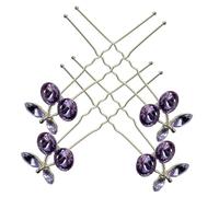 PAMINGONO 4piezas Horquillas Para Novia Accesorios De Pelo Gemas De Imitación Horquillas Pelo De Boda Para Tocados De Novia y Accesorios De Para Mujer