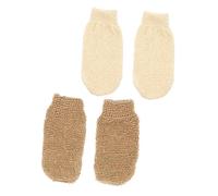 PAMINGONO 4piezas Manoplas De Ducha Exfoliantes Guantes De Guantes De Baño Cómodos Artículos De Baño
