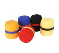 PAMINGONO 5 Fundas Protectoras de Esponja para Micrófono Alta Densidad, Bloquea Saliva y Viento, Tamaño 7X6X3.2 CM, Ideales para Uso en Estudios y Grabaciones
