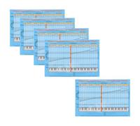 PAMINGONO 5 piezas Pegatinas Reutilizables para Teclado de Piano Guía Detallada de Notas y Acordes Etiquetas Extraíbles para Principiantes y Autoaprendizaje Musical