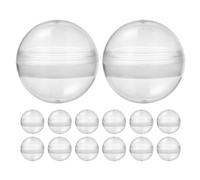 PAMINGONO 50 Cápsulas Transparentes de 28 Mm para Máquina Expendedora de Chicles, Bolas Rellenables de Plástico, Contenedores Redondos para Almacenamiento y Juguetes, Pack de 50 Unidades