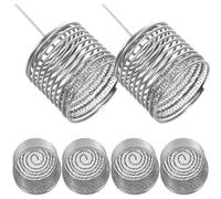 PAMINGONO 6 piezas Caja de Fertilizante para Jardín de Acero Inoxidable de Cesta Reutilizable para Abono de Orquídeas y Bonsáis Resistente y Práctica para Fertilización Precisa