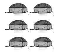 PAMINGONO 6 Redes Elásticas para Pelucas 13x4 Pulgadas, Gorros de Malla Transpirables para Peluca, Accesorios Cabello para Mujeres, Cúpula de Malla Antideslizante para Uso Diario