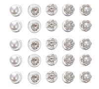 PAMINGONO 60 Pinzas Cabello en Espiral para Mujer Horquillas de Novia Perlas y Cristales 5 Estilos Mixtos de 12 Piezas Accesorios para Peinados de Boda y Eventos Obsequios