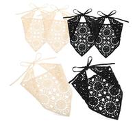 PAMINGONO 6piezas Bandanas De Ganchillo Para Mujer Diademas y Pañuelos De Cabello y Accesorios De Moda Diseño Delicado y Versátil Para Uso Diario y Fotografía