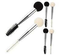 PAMINGONO 6piezas Brochas De Maquillaje Esponja Doble Aplicadores Para De Pestañas y Cejas Para Base y