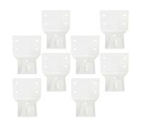 PAMINGONO 8 Soportes Metálicos para Persianas Soporte Central para Barra de Cortina Accesorios de Montaje para Estores y Cortinas Paquete de 8 Piezas Instalación Fácil y Duradera para