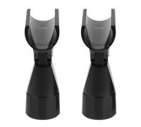 PAMINGONO Abrazaderas Ajustables para Micrófono 3/8 Clip de Plástico para Micrófono de 20-25 Mm, Soporte Seguro para Entrevistas y Grabación en Estudio y Exteriores, Pack de 2