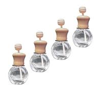 PAMINGONO Abrazaderas de Aromaterapia para Decoración de Ventilación de Vidrio y Madera 4 Clips en Celebración Verano Interior del Coche para Botellas de Perfume