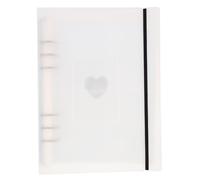 PAMINGONO Álbum de Fotos Portátil A5 Esmerilado Carpeta Activable para 3 Pulgadas Fotos Instantáneas 4 Compartimentos Libro Ilustrado Multifunción para Tarjetas y Recuerdos Personales