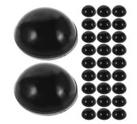 PAMINGONO Almohadillas Nasales Antideslizantes para Gafas Almohadillas de Silicona Adhesivas Grandes Negras 50 Pares Soporte Nasal Cómodo Hipoalergénico para Gafas