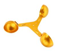 PAMINGONO Anemómetro de 3 Tazas de Aleación de Aluminio, Sensor de Medición de Viento Taza Medidora Amarilla de 200 Mm, Medidor de Velocidad del Viento para Estaciones Meteorológicas