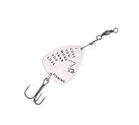 PAMINGONO Anzuelo Triple para Pesca Púas de Guitarra, Acero Inoxidable, 1 Pieza, Señuelo Decorativo para Pesca al Aire Libre, Cebo Creativo Patrón Te Amo de Lo Que Amas Pescar