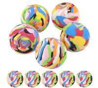 PAMINGONO Balones de Práctica de Golf Eva Elásticas y Resistentes al Desgaste, 10 Unidades de Colores para Entrenamiento Interior Aire Libre, Accesorio Adecuado para Ejercicios de Golf