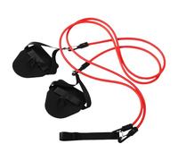 PAMINGONO Bandas de Resistencia para Natación 2 Piezas, Cinturón Elástico Rojo 30 LB de 3,2 M, Cuerda de Entrenamiento Acuático para Fuerza Muscular y Mejora Técnica en Piscina y Tierra