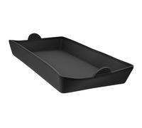 PAMINGONO Bandeja de Silicona para Horno Negra, Rectangular 30x14,5x4,8 Cm, Tapete Antiadherente Reutilizable para Hornear Pan y Repostería, Accesorios Prácticos para Cocina