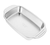 PAMINGONO Bandeja Rectangular para Hornear Bandeja De Acero Inoxidable para Asar Pescado Utensilios De Cocina Versátiles para Todo Tipo De Comidas