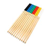 PAMINGONO Baquetas 7a de Madera de Arce Antideslizantes, Set 6 Pares (,) para Batería Electrónica, Acústica y Práctica Musical