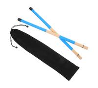 PAMINGONO Baquetas de Percusión Escobillas de Madera Resistente 19 Piezas para Batería Jazz y Folk, Varillas de Bambú Profesionales Compactas Bolsa de Transporte para Músicos