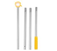 PAMINGONO Barra de Apertura Telescópica para Tragaluces y Ventanas, 4 Tramos de 1,52 M, Color Amarillo Manzana, Agarre Ergonómico Antideslizante, Adecuado para Dormitorios, Oficinas